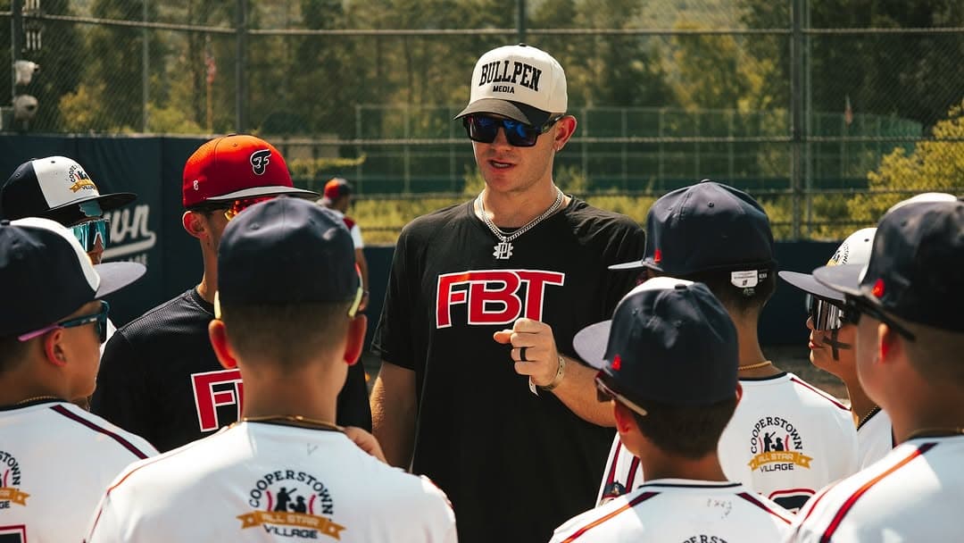 FB Braves coach working with players